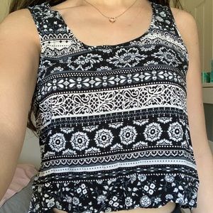 Forever 21 Patterned Crop Top